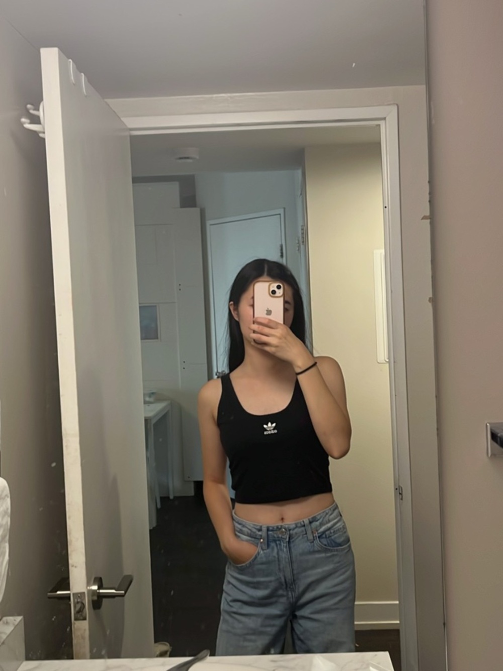 Adidas Top, Black, S